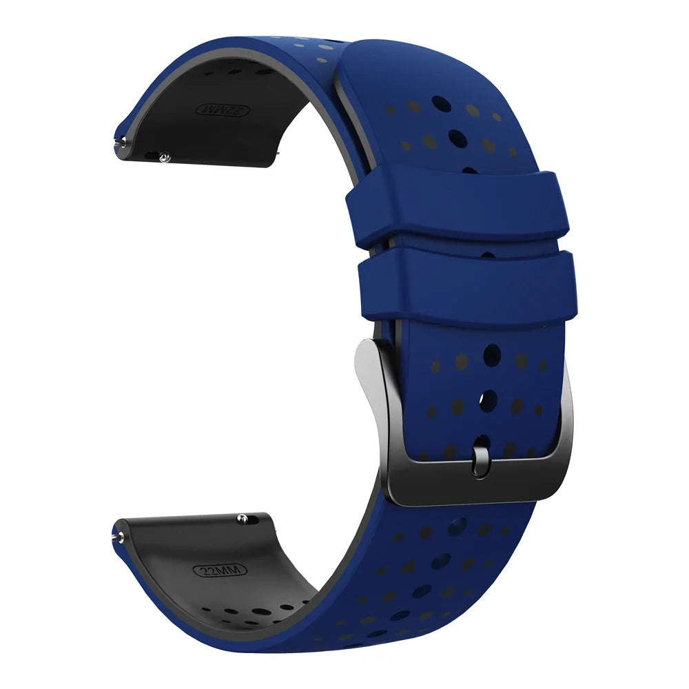 22mm Sport Slicone Strap For OnePlus Watch 3 2 2R 46mm Soft Bracelet For OPPO Watch X X2 4 Pro/Mi Watch 2 Pro S4 S3 S1 Watchband