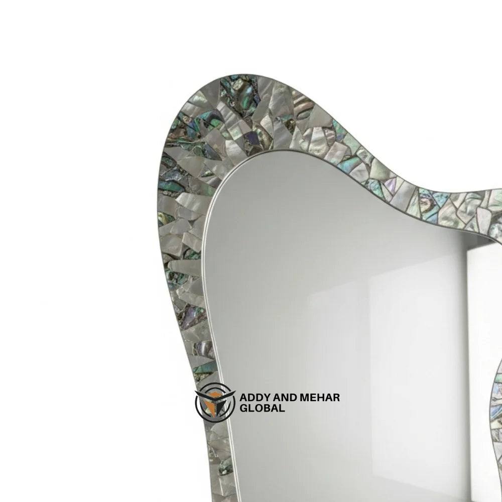 Luxury Square Art Deco Wedding Wall Mirror Handmade MDF Mosaic Eco-Friendly 5mm Thick Framed Decorative for Premium Home Decor