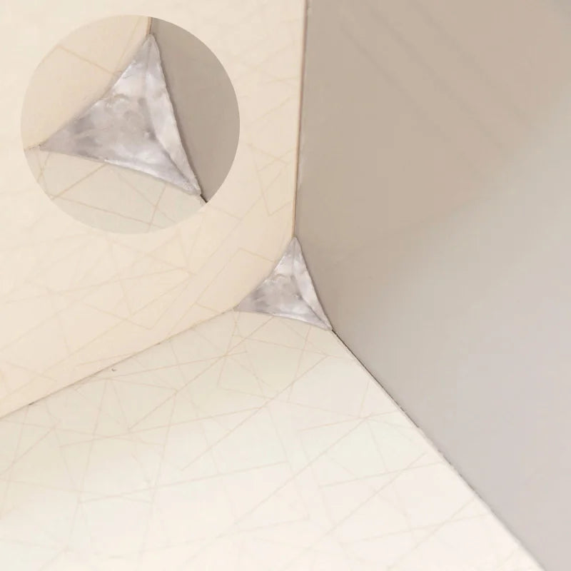 50pcs Clear Dustproof Corner Protector Protective Edge Triangles Soft PP Portable Triangle Stair Dust Corners Brackets