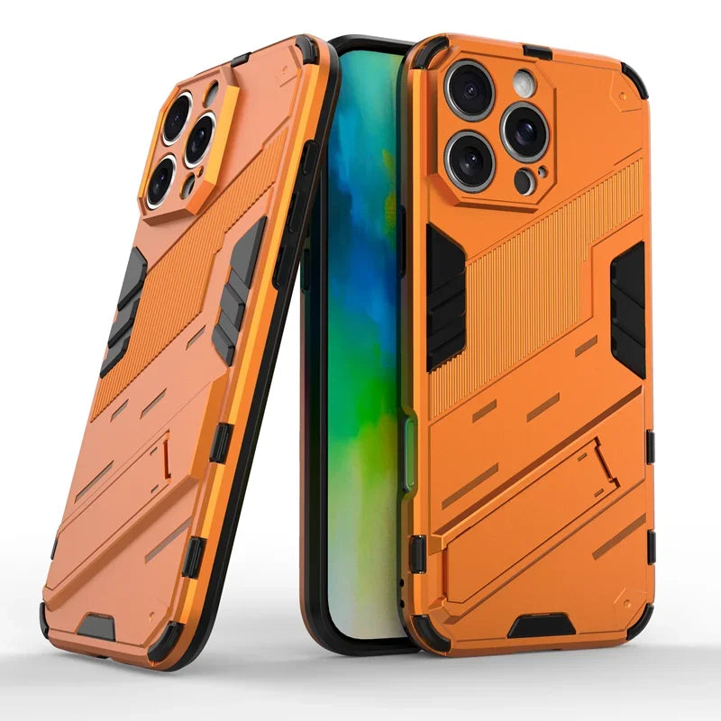 Armor Shockproof Protective Magnetic Holder Case For iPhone 17 Pro Max 16 15 14 12 13 11 Pro Max Plus 17Air 13 12 Mini Cover