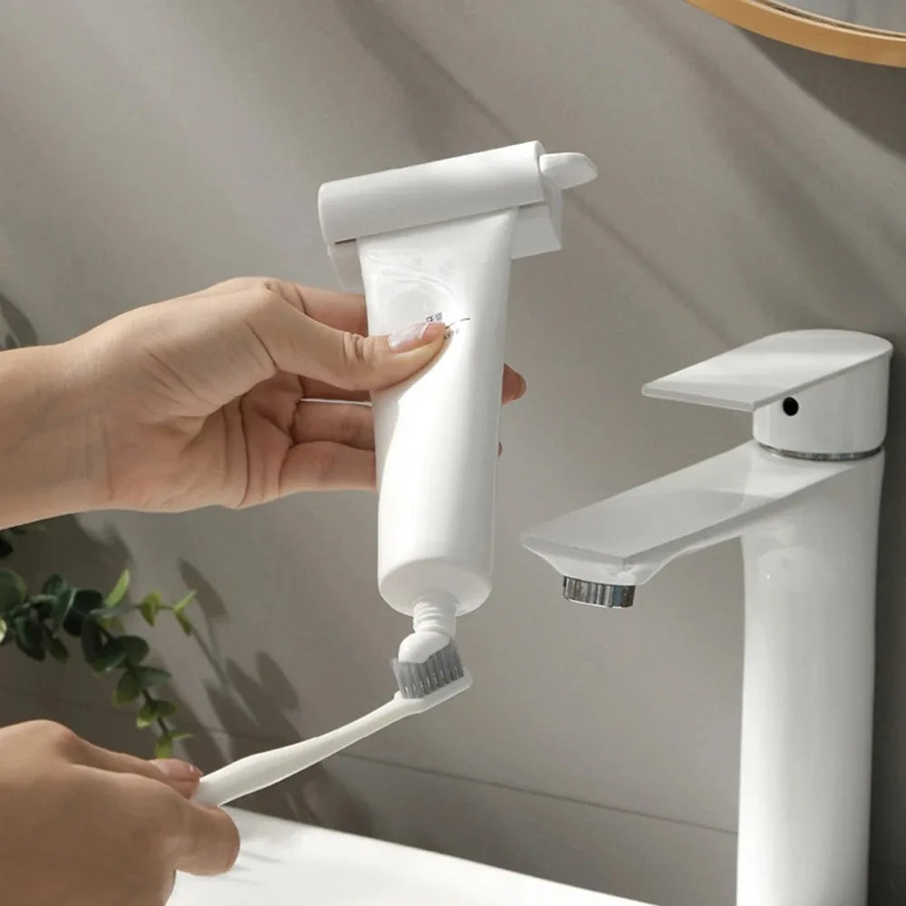 1Pcs New Manual Toothpaste Squeezer with Magnetic Holder — For Home Use (Toothpaste, Facial Cleanser, Hand Cream)