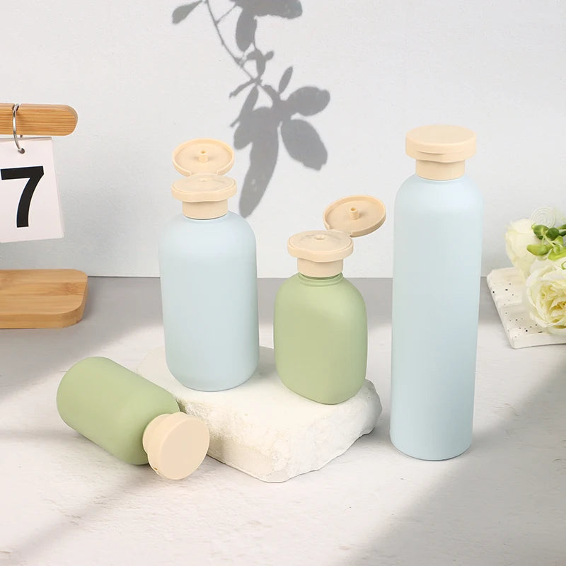 100ML-500ML Foaming Soap Dispensers Refillable Bottles Flip Lotion Bottles Avocado Green Plastic Shampoo Shower Gel