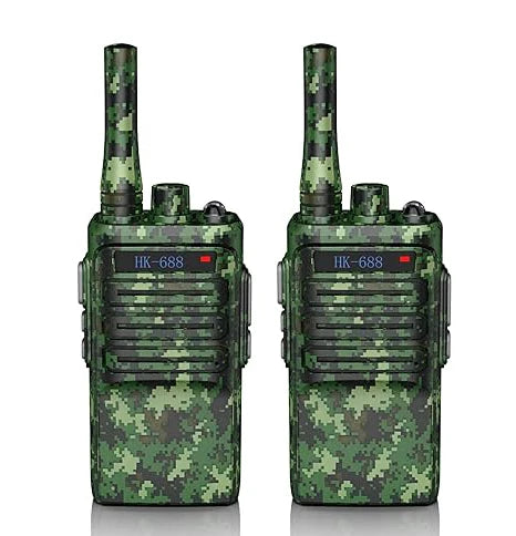2 Pack Kids Two-Way Walkie Talkies, 3KM Long Range, 1200mAh Rechargeable Battery, 16 Channels Easy Operation, Outdoor Camping To