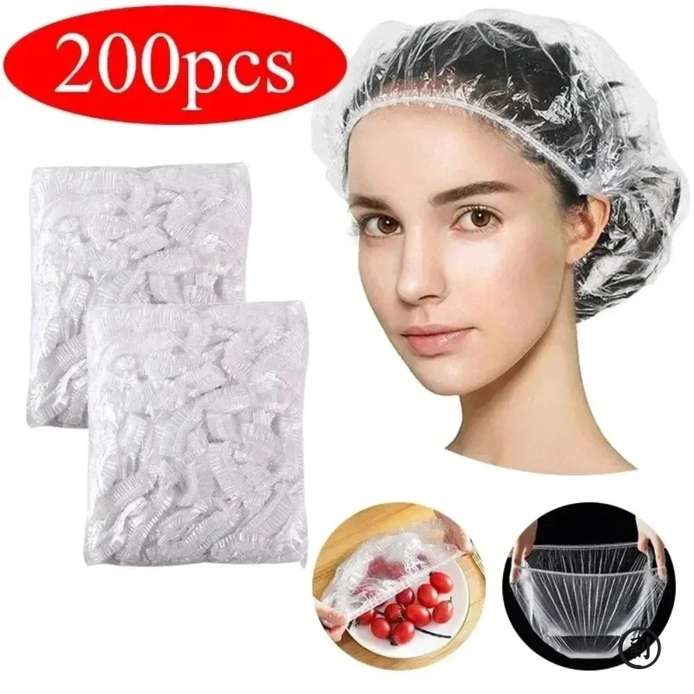 100pcs Disposable Fresh-keeping Film Cover Reusable Kitchen Household Food Grade Fresh-keeping Bowl Cover PE Fresh-keeping Film