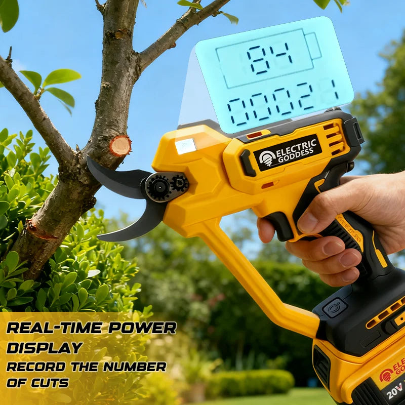 Brushless 50mm Electric Scissors For Dewalt 20V Battery Pins Cordless Fruit Tree Bonsai Electric Pruning Shear