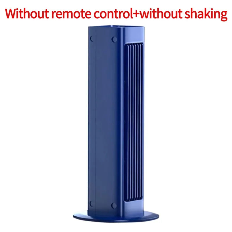 Portable Leafless Tower Fan 4000mAh Air Cooler Desktop Fan 3Speed Bladeless Air Conditioner Standing Fan for Bedroom Living Room