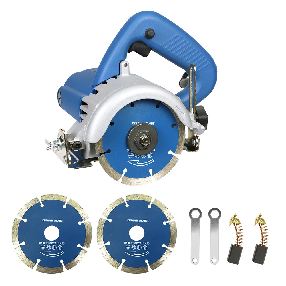 1200W Marble Tile Cutting Machine Cutter Ceramic Tile Saw Power Tile Masonry Saw 0-45 Degree Bevel Cutting 0-32 Depth Adjusting