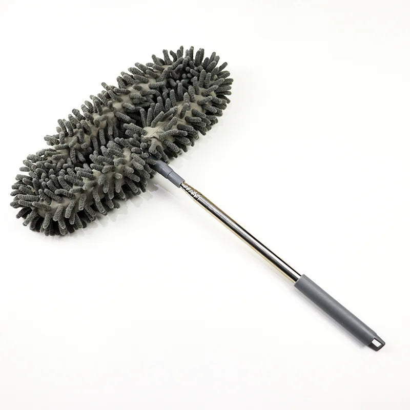 Chenille Duster Retractable High Altitude Cleaning Brush Flexible Ceiling Fan Dust Remover for Home Wall Roof Household Cleaning