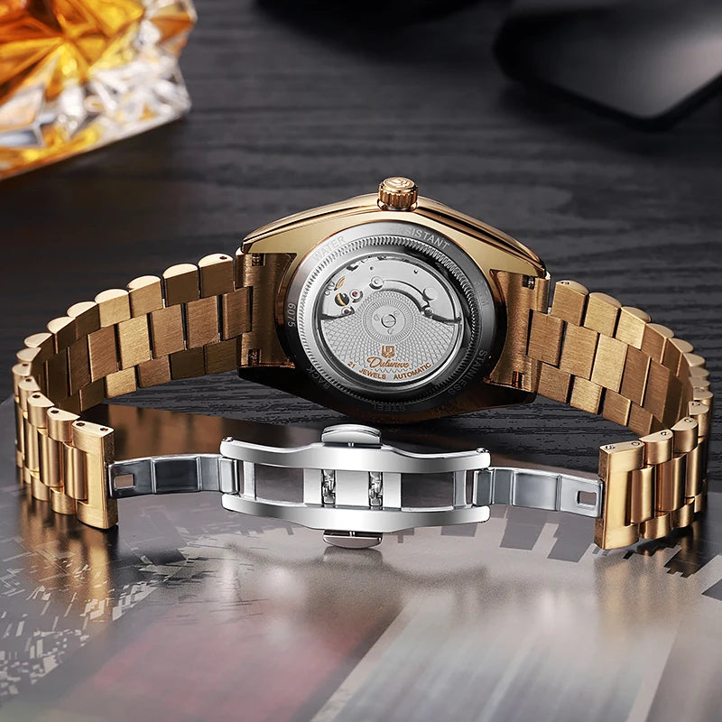 Reloj Hombre Business Style Men Mechanical Wristwatch 41MM Luxury  Automatic Watch For Men Relogios 6075