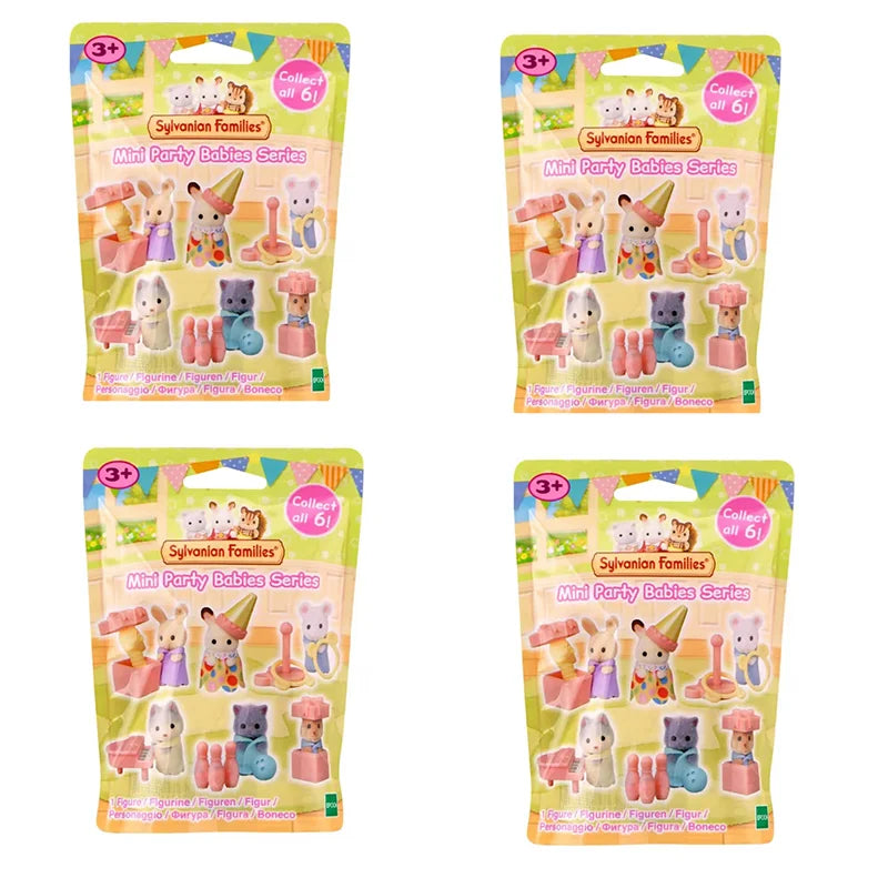 in stock Sylvanian Families Toys Girl Toy Kitchens Mini Baby Party Blind Bags Dolls for Girls Miniature Food Children's Kitchen