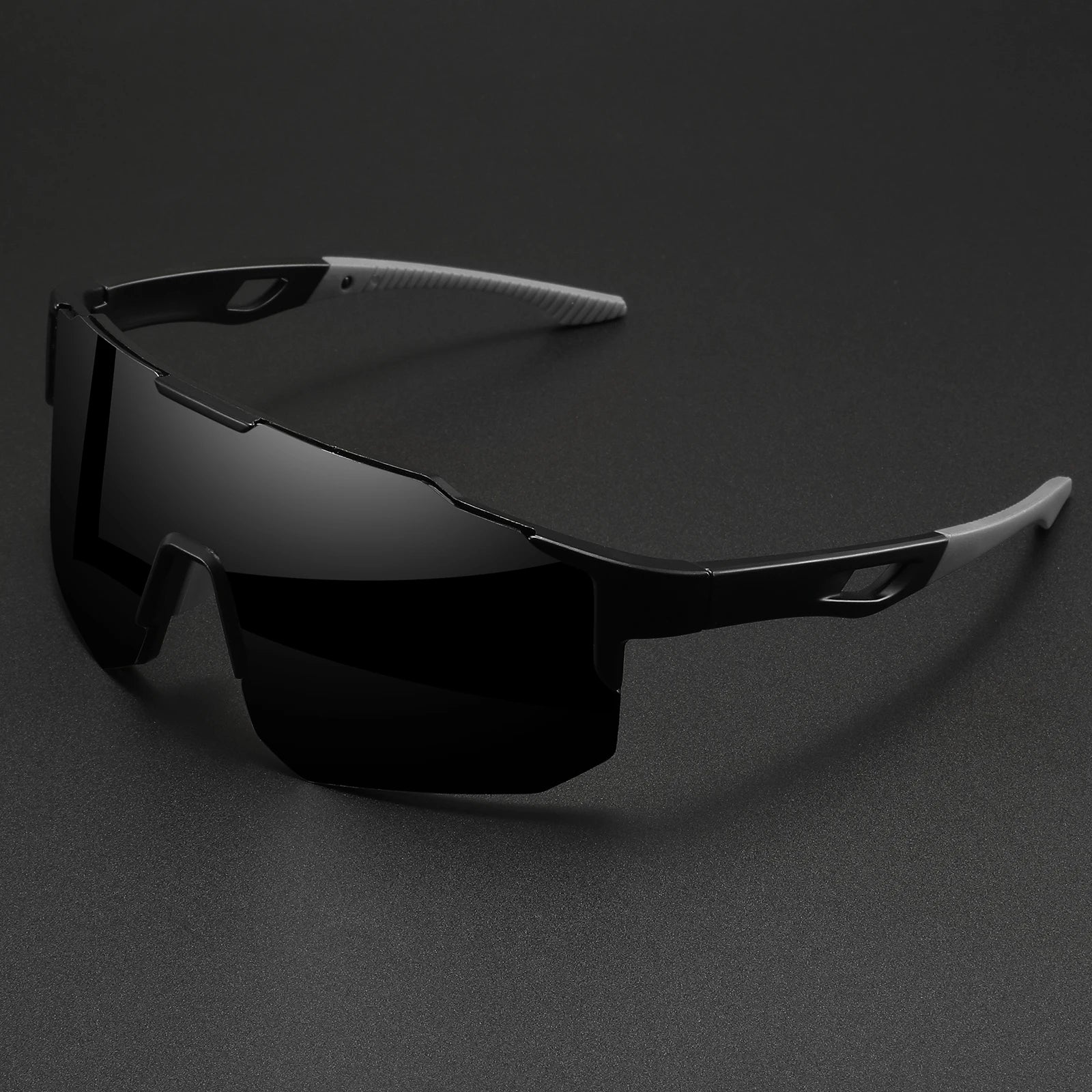 Unisex Oversized Colorful Sports Sunglasses UV400 Wraparound Design for Cycling Hiking Outdoor Activities Comfort Fit