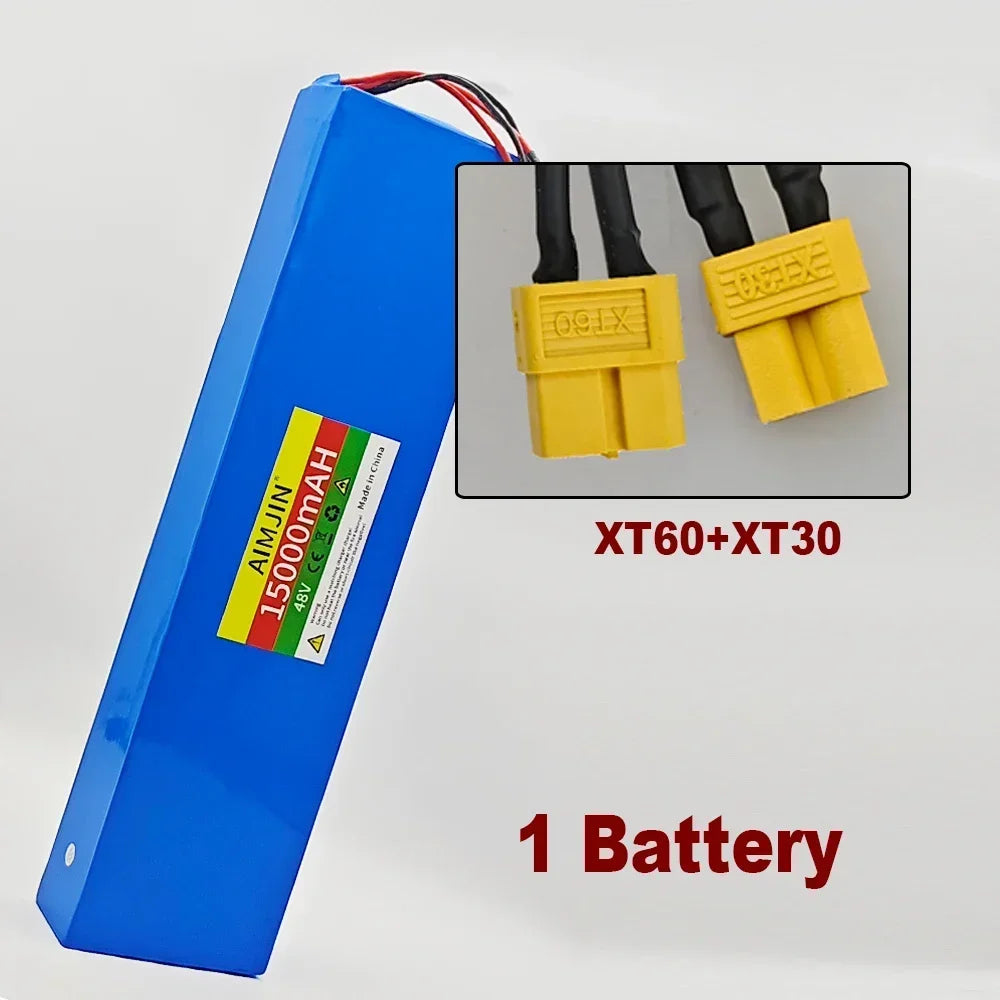 48V lithium-ion battery 48V 15Ah 1000W 13S4P lithium-ion battery pack for 54.6V for Citycoco BMS electric scooters