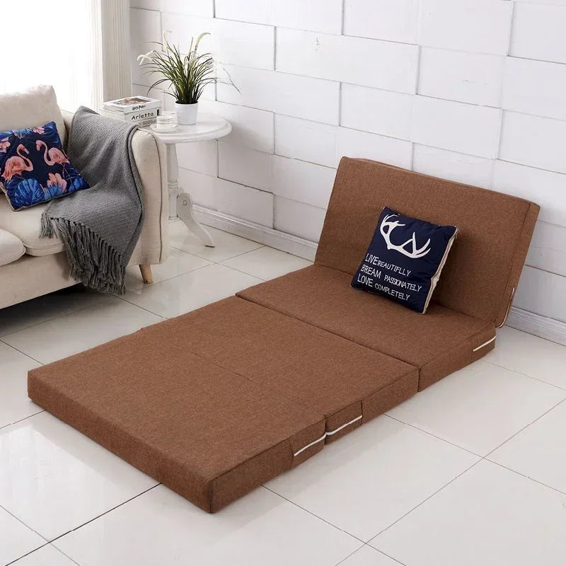 Simple Folding Mattress Foam Mat Tatami Yoga Pad Office Lunch Break Single Bed Furniture Foldable Sponge Mattresses