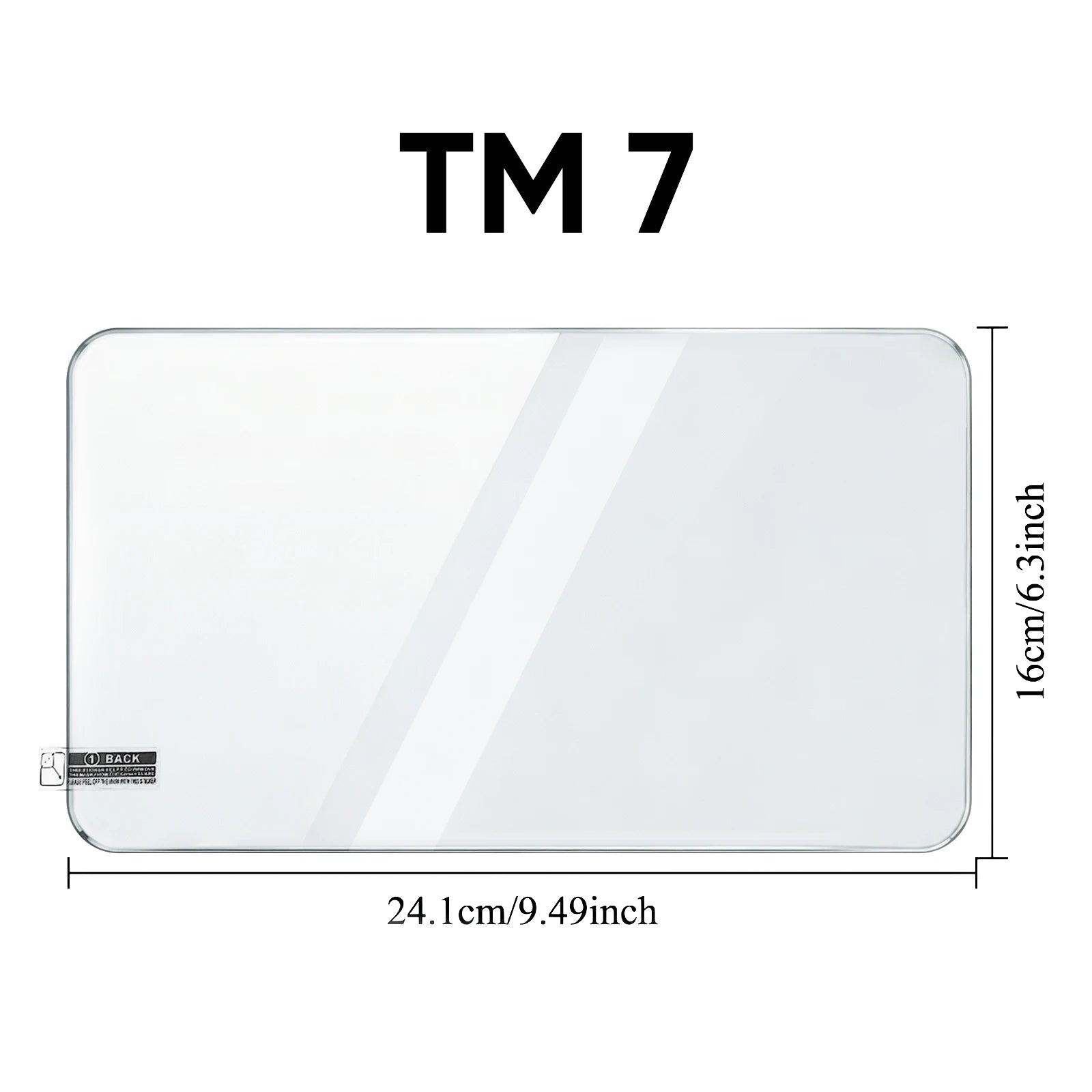 2pcs Tempered Glass Screen Protector Thermomix TM7 Anti-Scratch Anti-Fingerprint High-Alumina Glass HD Clear Mixer Accessories