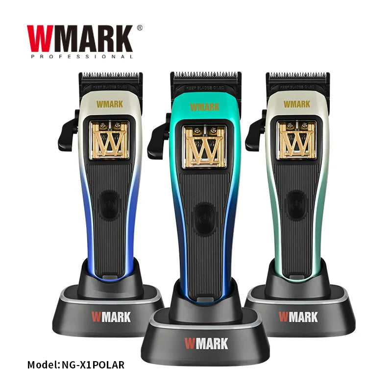 New Electric Hair Trimmer WMARK NG-X1 POLAR Magnetic Levitation Vector Electromechanical Clipper Professional Hair Clipper