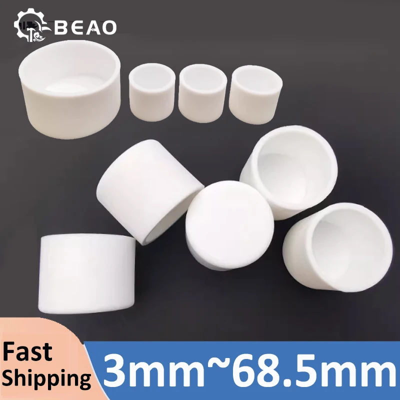  White Silicone rubber cover round steel pipe sleeve end protective cap anti-collision and high temperature resistant 3~68.5mm