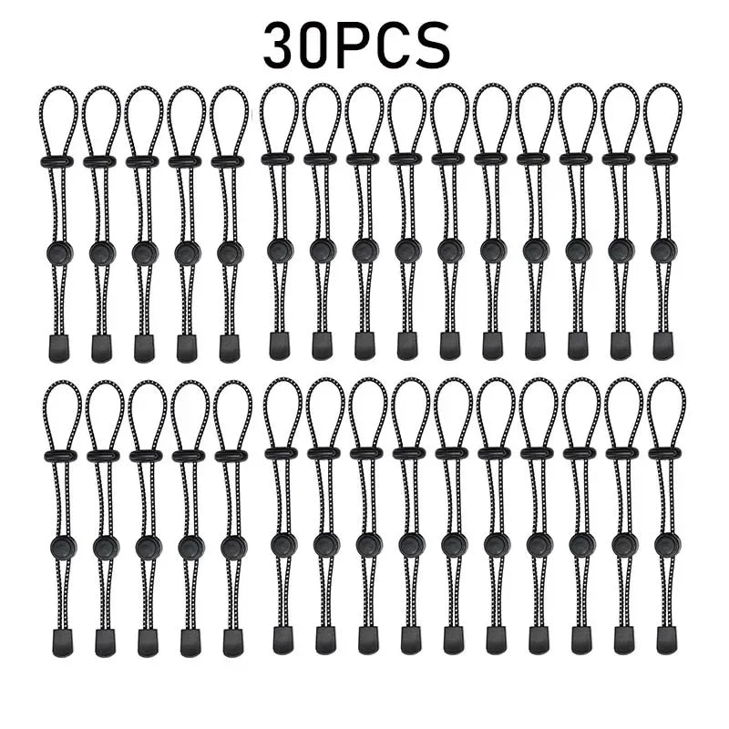 Backpack Hiking Stick Holder Straps Elastic Lanyard Cord Rope for Walking Pole Fixing Buckle Adjustable Trekking Poles 10/30PCS