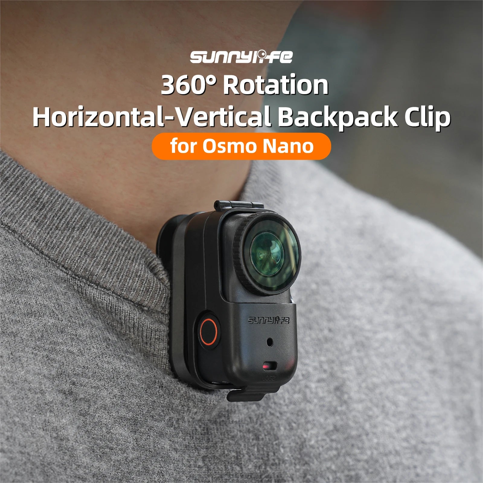 Sunnylife Accessories For DJI Osmo Nano Backpack clip magnetic holder mount Len Case bag Protection Expansion Bracket Silicone
