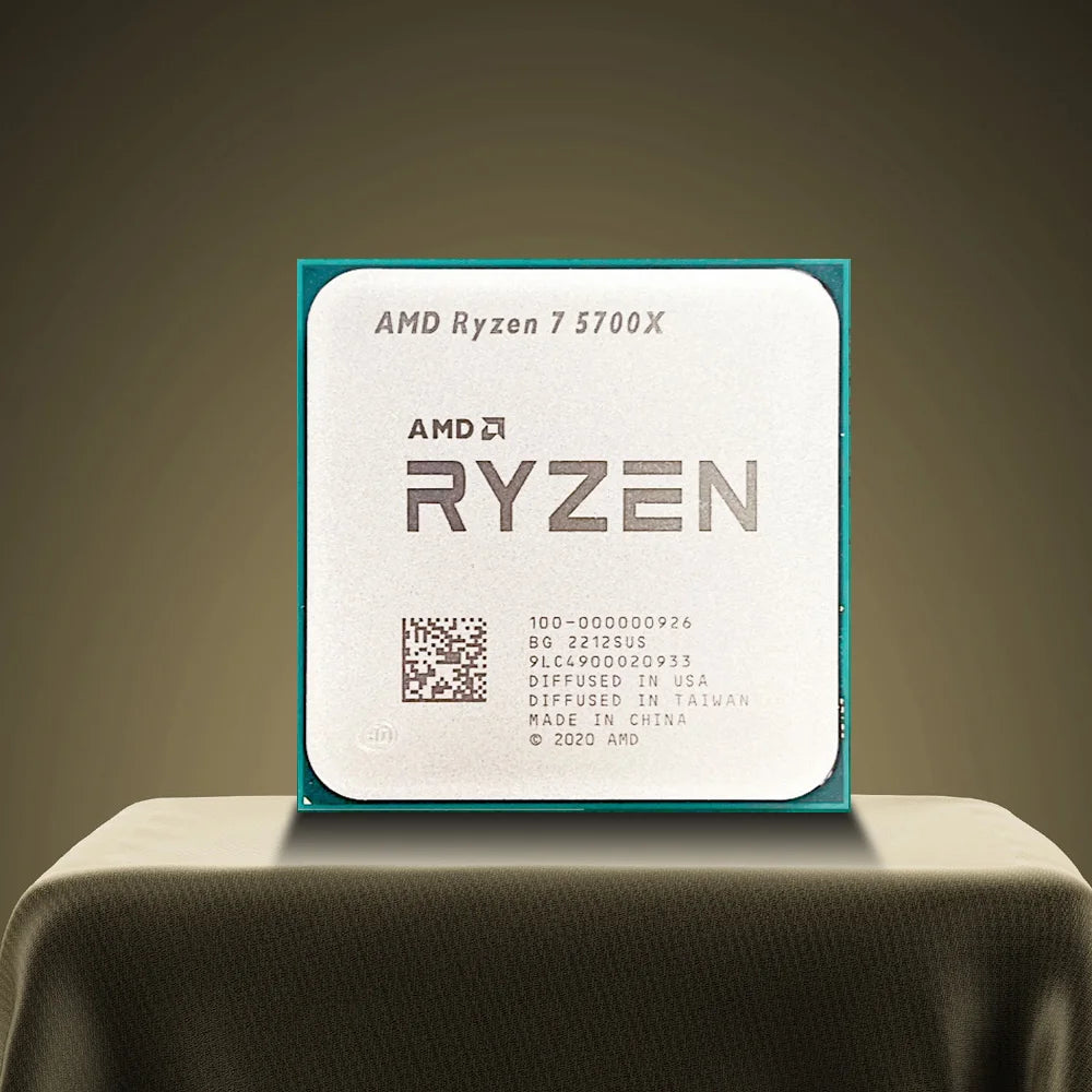 AMD Ryzen 7 5700X R7 5700X Eight-Core Sixteen-Thread 3.4 GHz  PCIE4.0 65W 7NM L3=32M 100-000000926 Socket AM4 No Fan