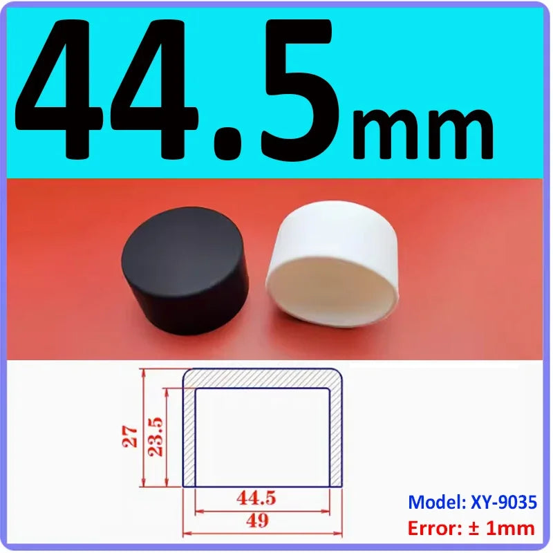  White Silicone rubber cover round steel pipe sleeve end protective cap anti-collision and high temperature resistant 3~68.5mm