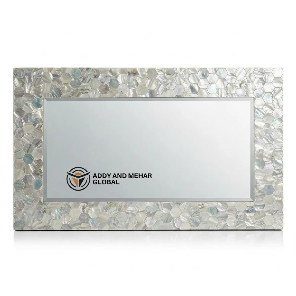 Luxury Square MDF Inlay Wall Mirror Handmade Art Deco Decorative Mirror for Premium Home Dcor and Wedding