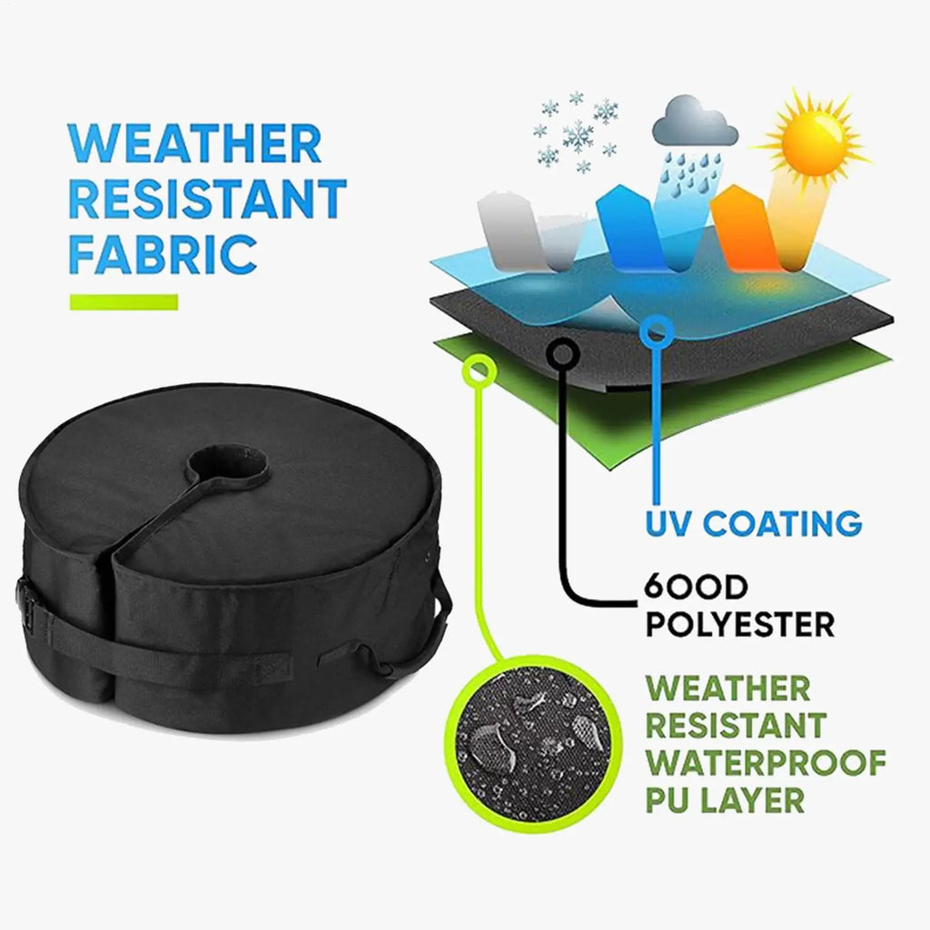 Heavy Parasol Base Stand Weights Umbrella Sandbag for Banana Hanging Cantilever Fillable Replacement Parts for Patio Outdoor