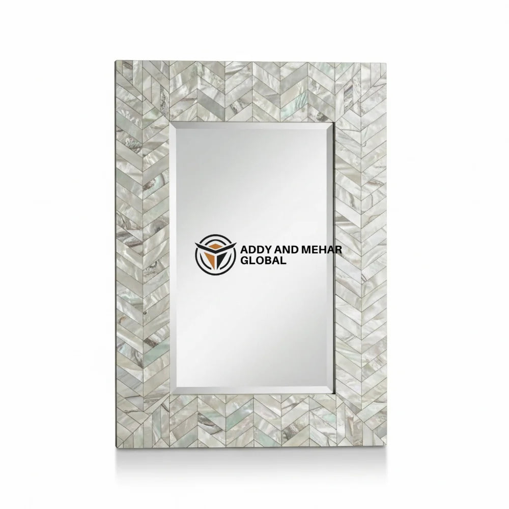 High-End MDF Art Deco Square Handmade Eco-Friendly 5mm Thick Framed Decorative Wall Mirror with Wedding Occasion for Export