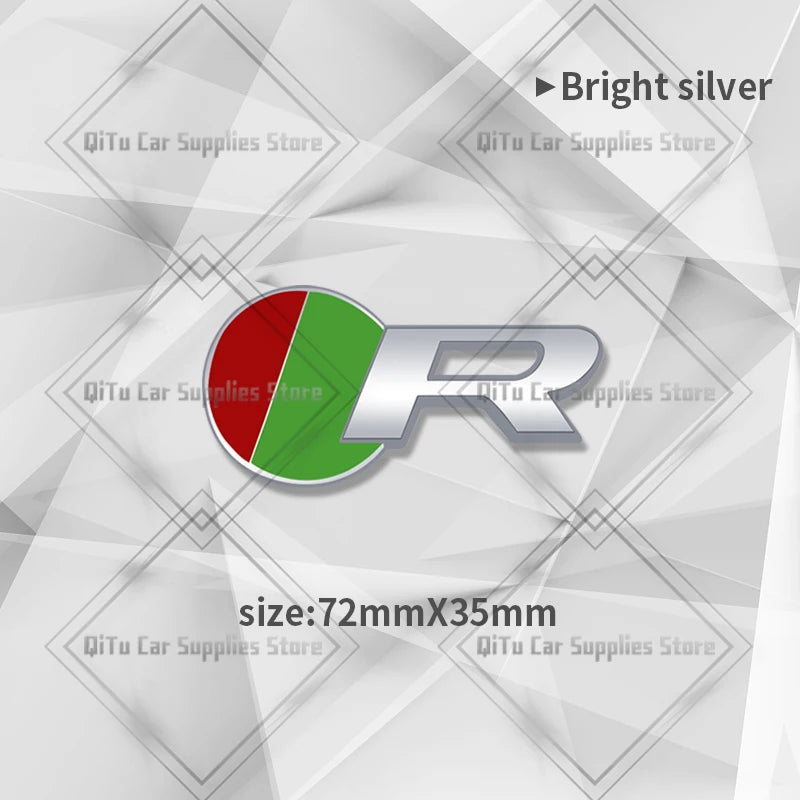 Zinc Alloy S R Sport Badge Car Body Trunk Emblem 3D Grille Sticker For F-Type F-Pace S-Type XFR XE XF XJ XK XJR XFR XEL XJS XJ6
