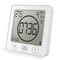 Waterproof Digital Bathroom Wall Clock Shower Timer For Water Spray LCD Digital Watch Temperature Humidity Clock For Shower Room