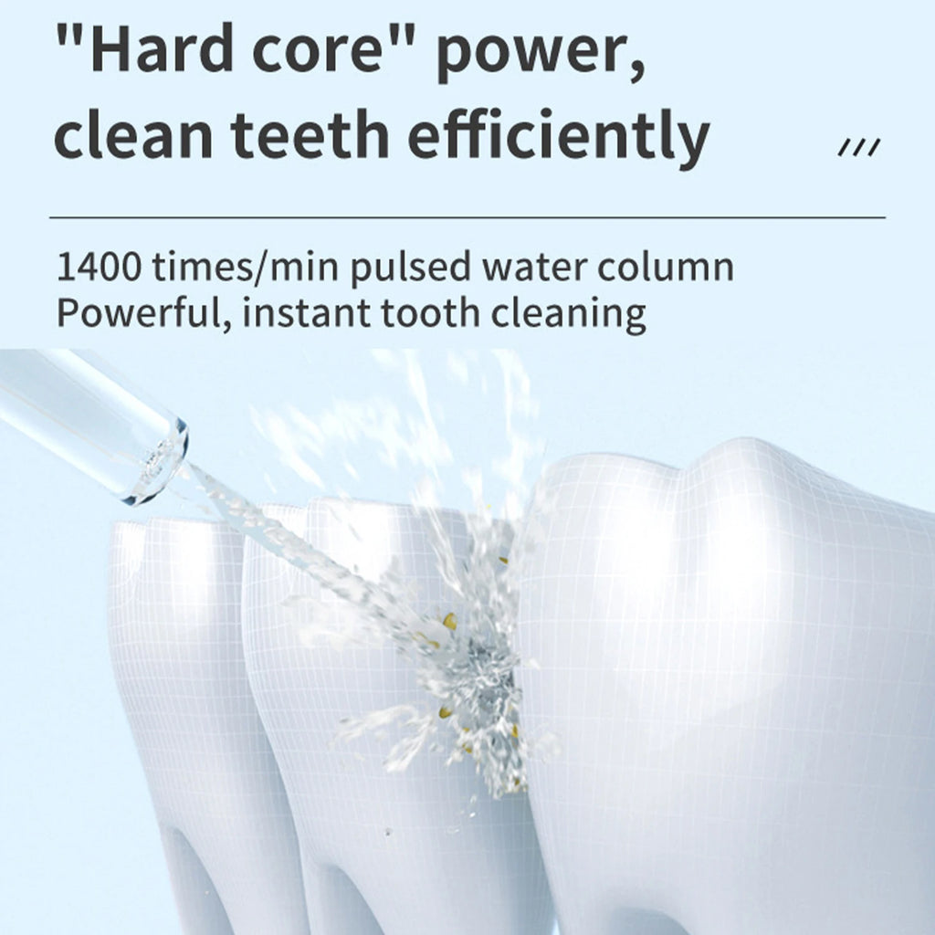 2026 Upgraded Household Oral Irrigator - High-Pressure Flushing Water Flow, IPX7 Waterproof 5-Speed Portable Interdental Cleaner