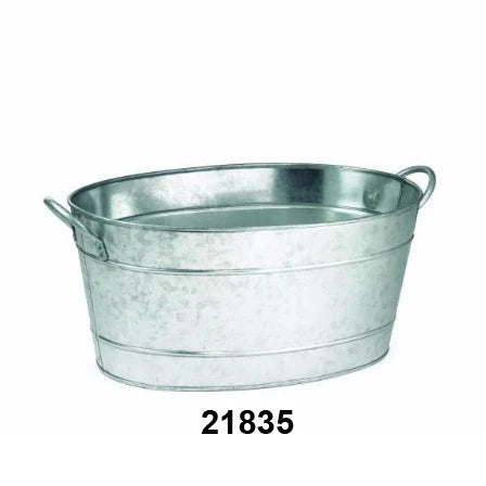 Antique Galvanized Wine Cooler Bucket For Ice Cold Beverage Storage Party Bar Home And Restaurant Serving