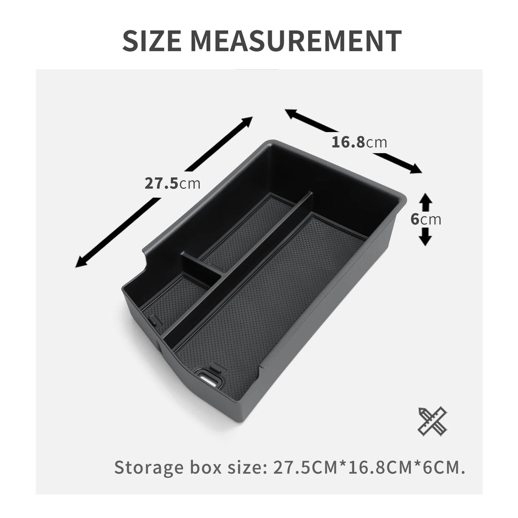 LUCKEASY for Hyundai Sonata 2024 N-line Center Console Armrest Storage Box Tray Left Rudder Organizer Accessories Tidying