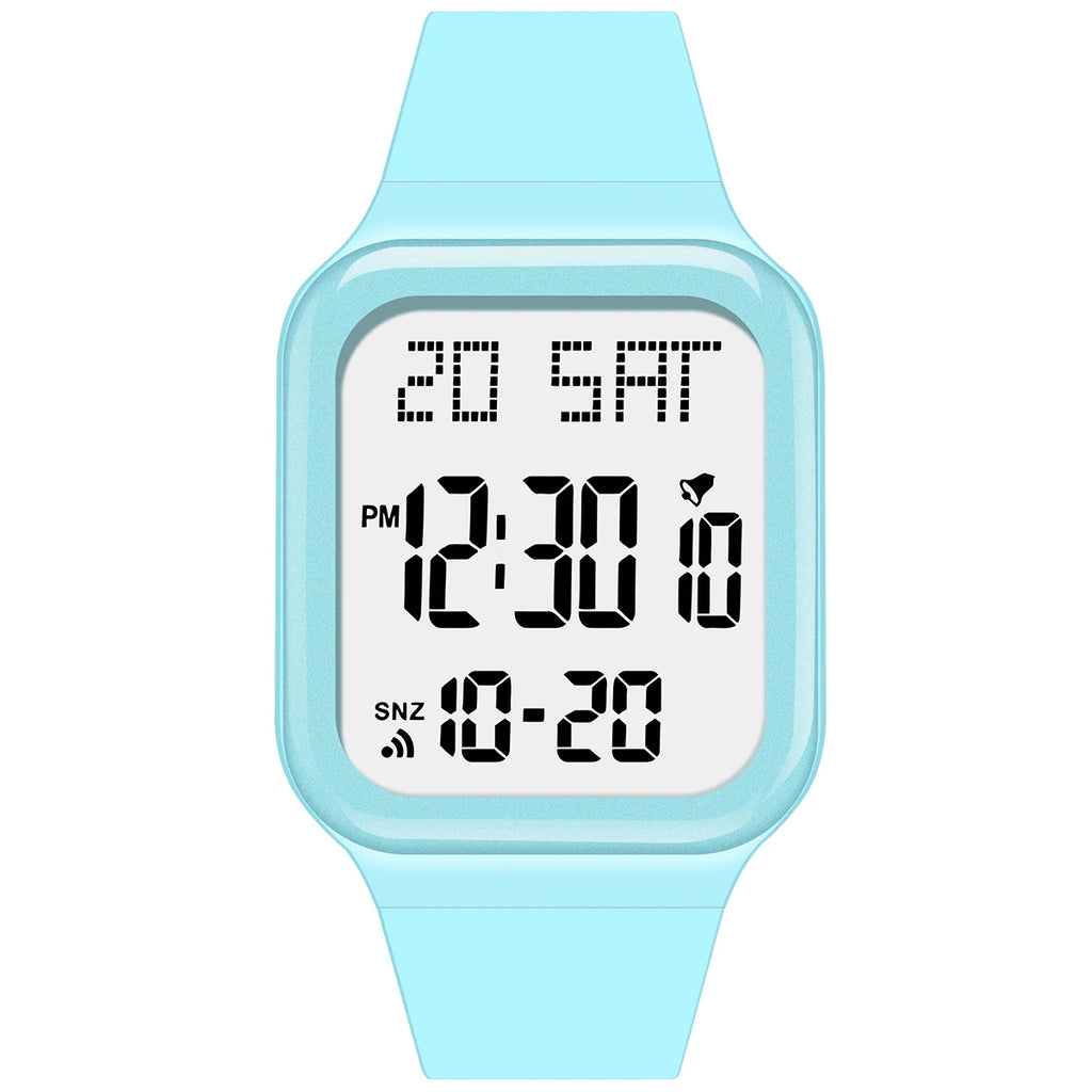 High School Student Men's Sports Watch Multifunctional Waterproof Alarm Watch LED Digital Electronic Watch Couple Watch