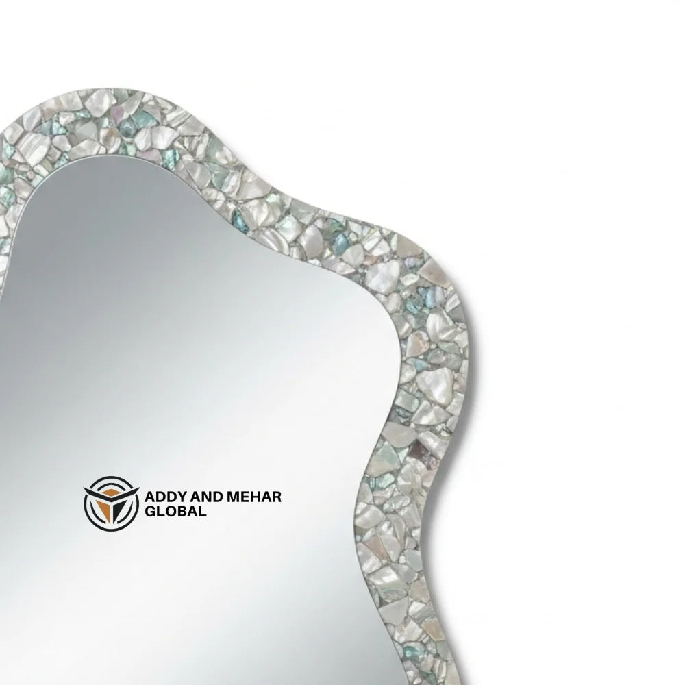 Luxury Art Deco Square MDF Handmade Wedding Wall Mirror with Eco-Friendly Decorative Design 5mm Thick Framed