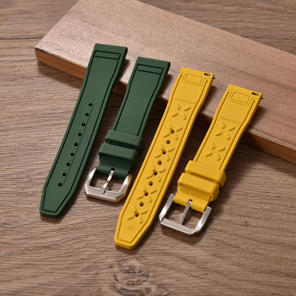 FKM Rubber Strap for IWC Big Pilot Mark Portugieser TOP GUN 20mm21mm 22mm Quick Release Strap Diving Sport Butterfly Buckle Band
