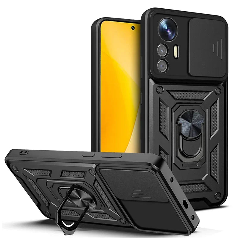 Military Grade Armor Case For Mi Xiaomi 17 15 14 Ultra Pro 13T 13 Lite Max 5G Phone Magnetic Holder Ring Stand Protect Cover