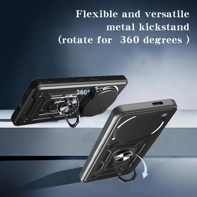 Case For Nothing Phone 3 3a Pro 2a Cover Lens Protection With Ring Magnetic Holder Coque Fundas