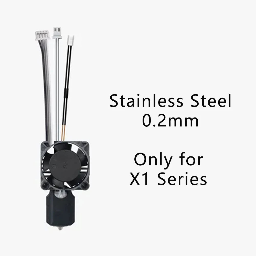 Original Complete Hotend Assembly Hotend For Bambu Lab X1 X1C P1P P1S with Fan with Nozzle Complete Bamboo Lab X1 Carbon