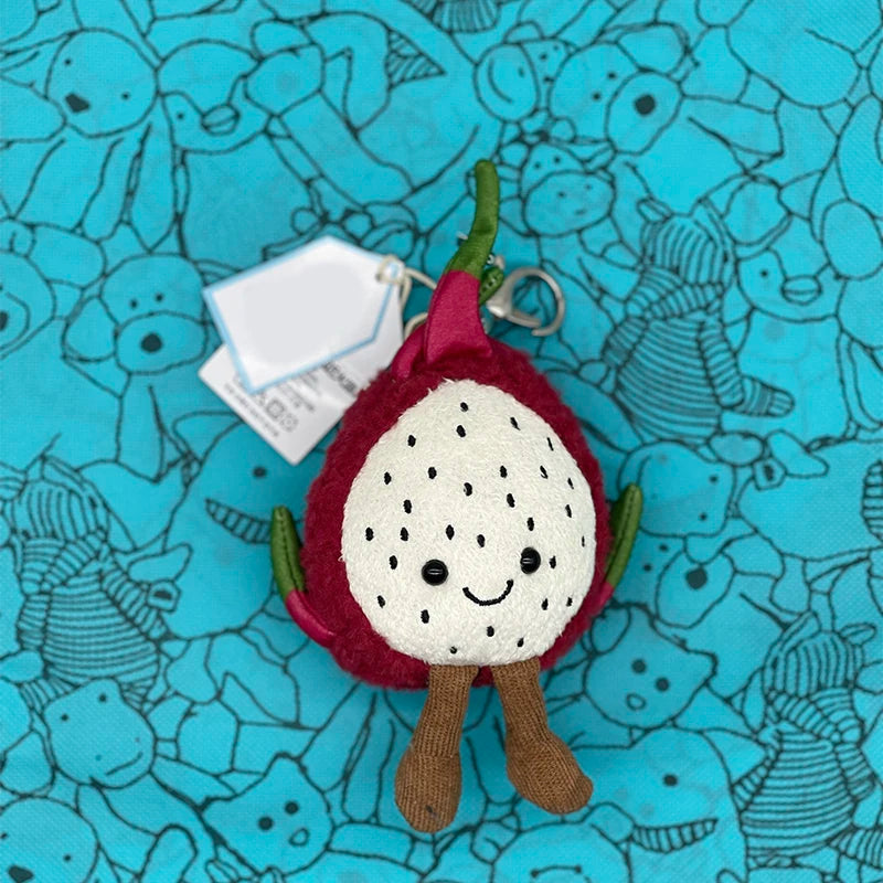 Muffin Plush Toy, Mini Cherry Charm, Jellyfish Plush Toy, Watermelon, Sunflower, JC Sour Pickle Bag Charm