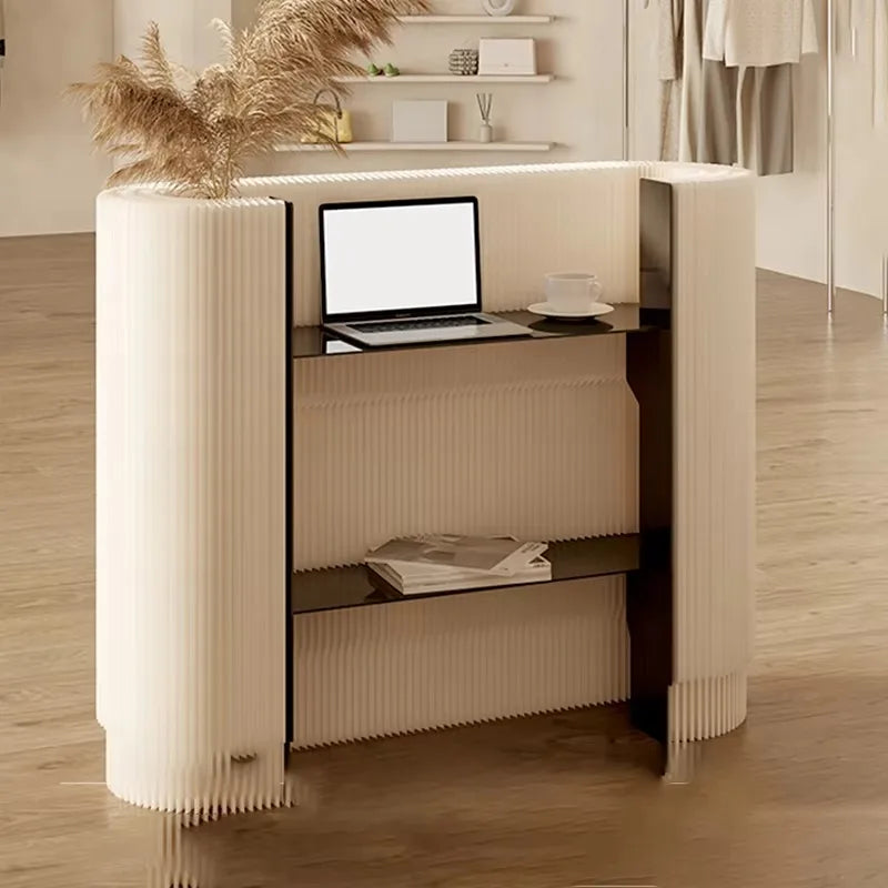 Simple Premium Reception Desks Glam Modern Nordic Unique Bar Counter Luxury Cute Escritorio De Recepcion Commercial Furniture