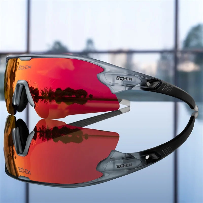 SCVCN UV400 Cycling glasses MTB Road Bike Riding Eyewear Outdoor Sport Sunglasses Running Driving Goggles Men Women camping golf