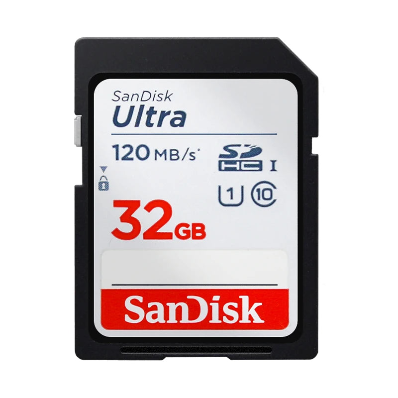SanDisk Ultra SDXC UHS-I Card 64GB 128GB 256GB 512GB SDHC Memory Card 32GB for Camera Max 140Mb/s Original SD Card HD Video Card
