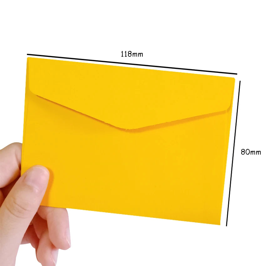 50pcs/lot  Candy color mini envelopes DIY Multifunction Craft Paper Envelope For Letter Paper Postcards School Material