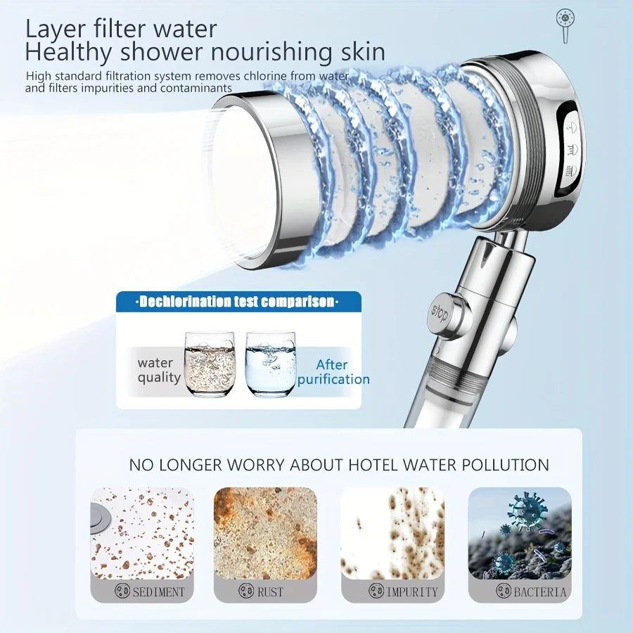 10Pcs Shower Head Filters Hard Water Purifier Remove Chlorine Harmful Substances Effectively