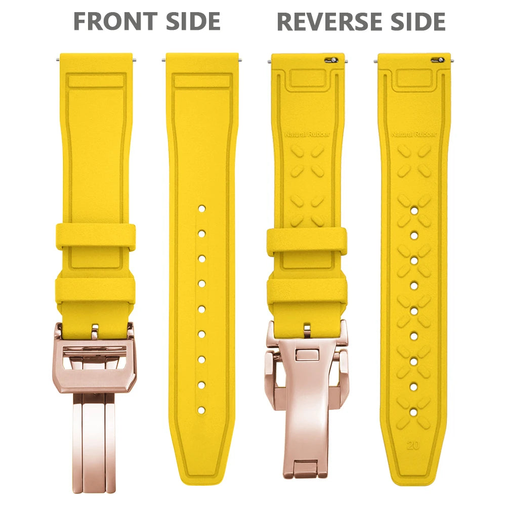 FKM Rubber Strap for IWC Big Pilot Mark Portugieser TOP GUN 20mm21mm 22mm Quick Release Strap Diving Sport Butterfly Buckle Band