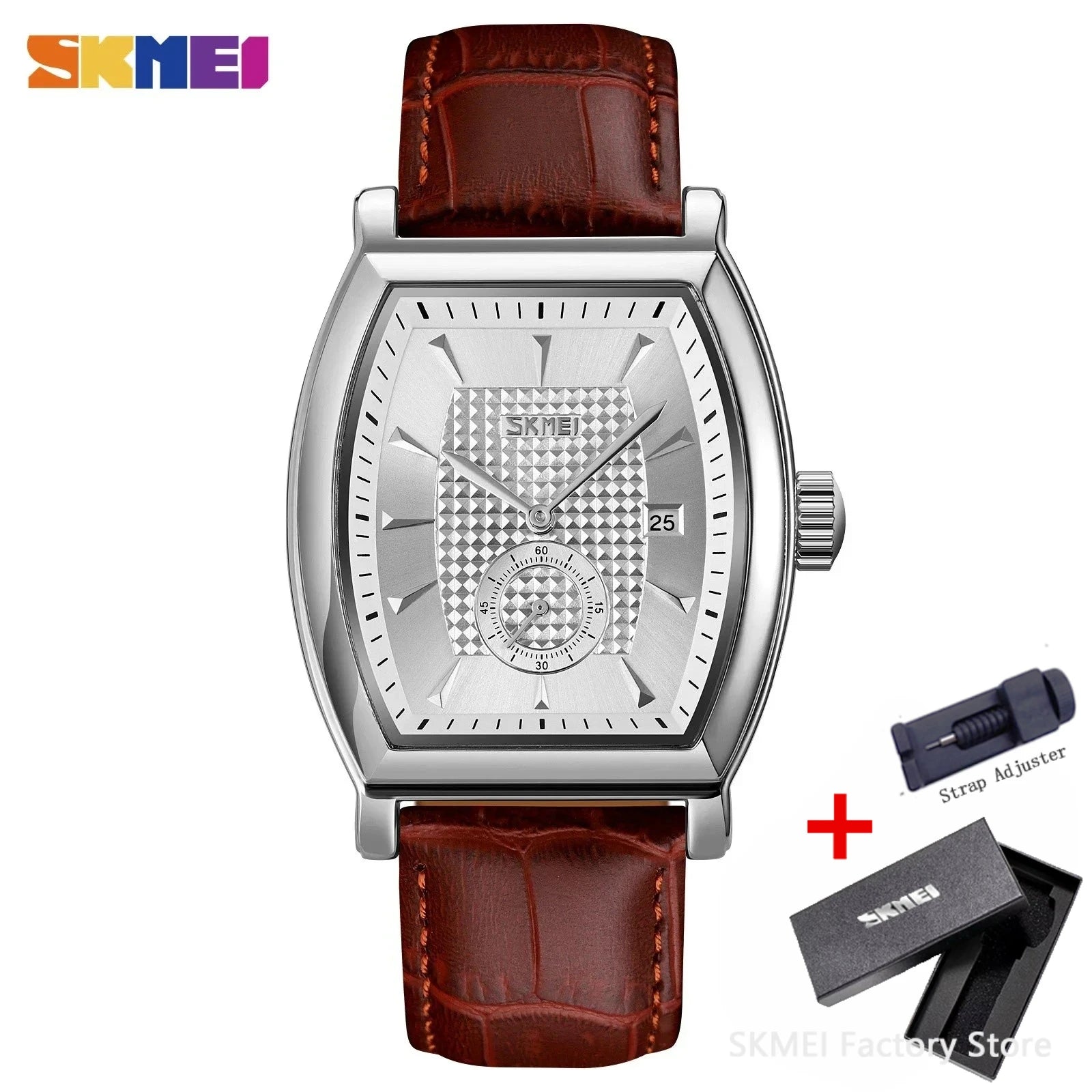 SKMEI 9306 Business Quartz Mens Watches Luxury Leather Date Calendar Waterproof Sport Men Wristwatches Clock Relogio Masculino