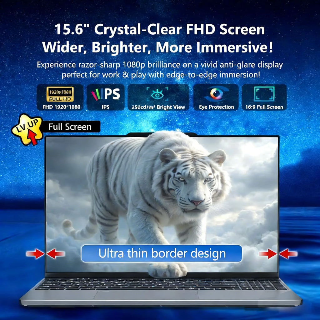 Portable Notebook Windows 11 Pro 15.6 inch  Laptop Computer HD Screen Intel Core i9-9900 16GB RAM 1TB 2TB SSD  laptops PC