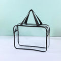 Transparent Storage Bag Waterproof Zipper Closure for Toys Beach Puzzle Travel Toiletries Cosmetic Organizer Portable Washable