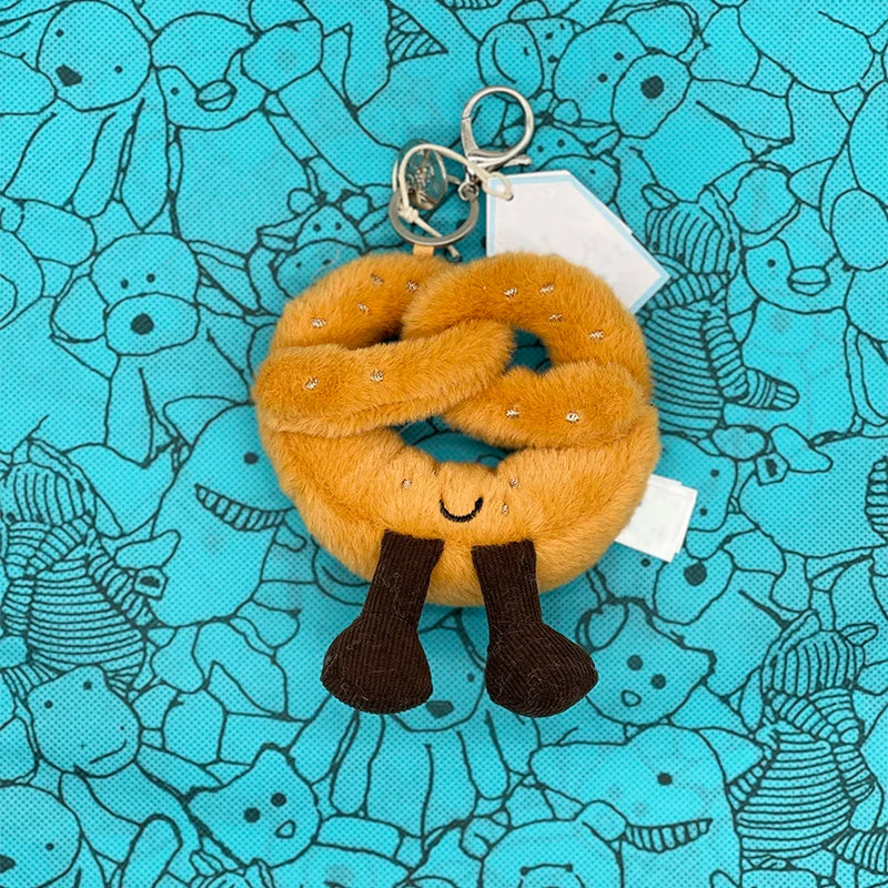 Muffin Plush Toy, Mini Cherry Charm, Jellyfish Plush Toy, Watermelon, Sunflower, JC Sour Pickle Bag Charm