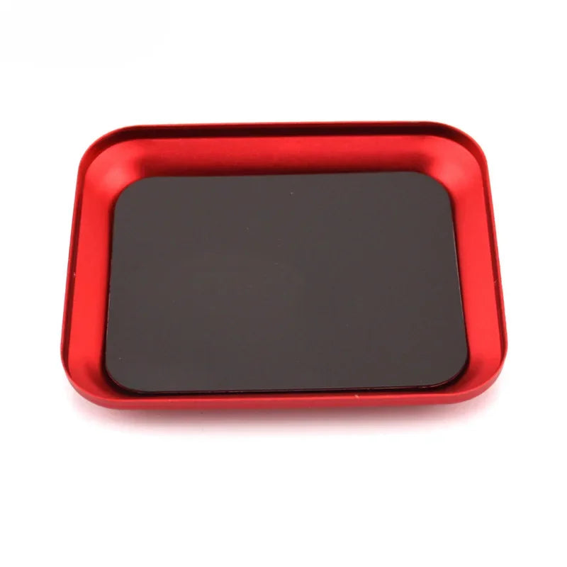 RS 989811mm CNC Aluminium Magnetic Screw Tray Nut Gasket Storage Tray for RC Car Boat Airplane Model